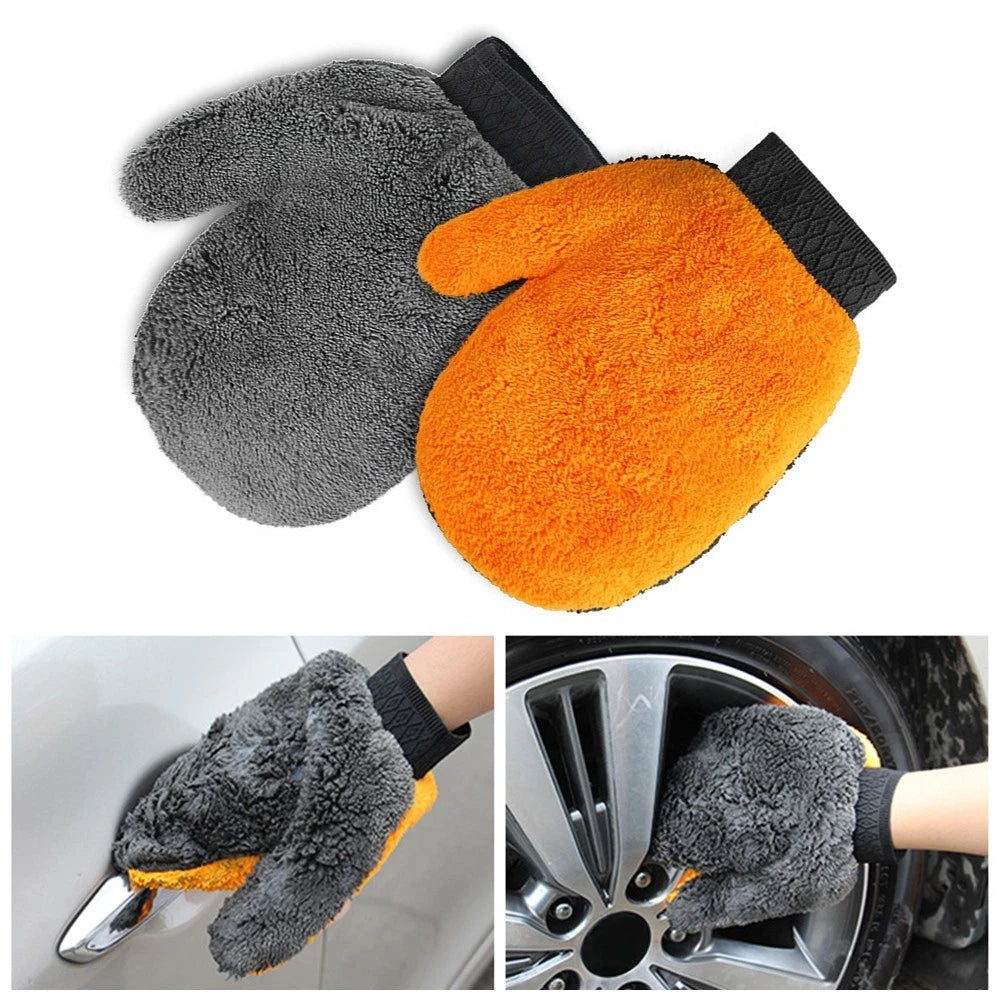 Car Wash Brush for Universal Use (1pc) 24x20cm Multifunctional Orange/Gray