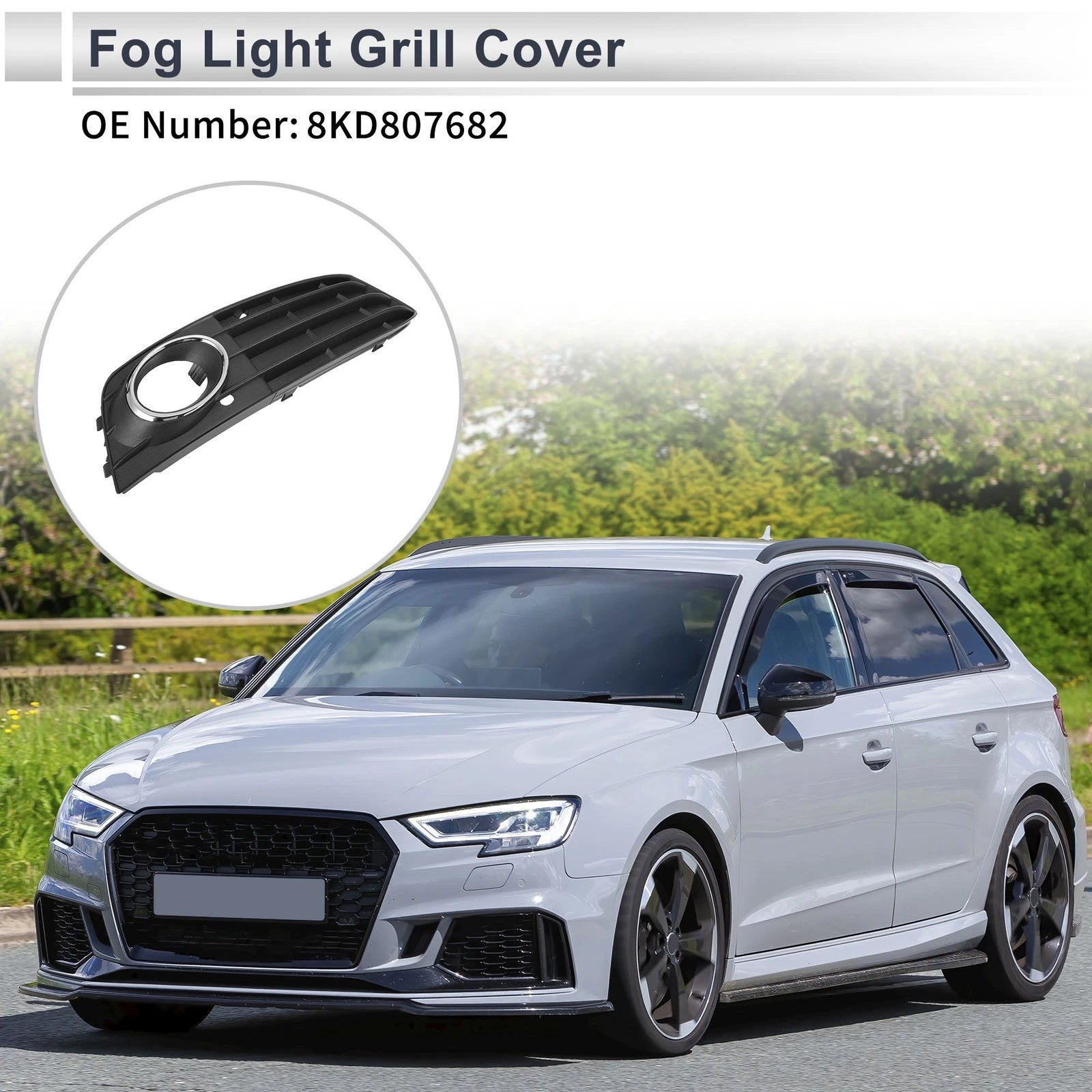 1 Pc Fog Light Grill for Audi A4 (2009–2011) No. 8KD807682