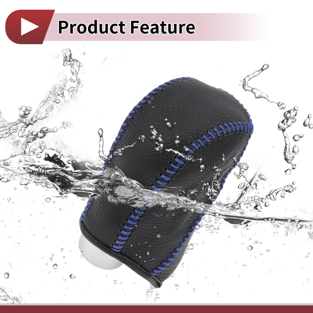 1 Pc Gear Shift Knob Cover for Subaru Forester (2014–2017) Pebbled Black Blue