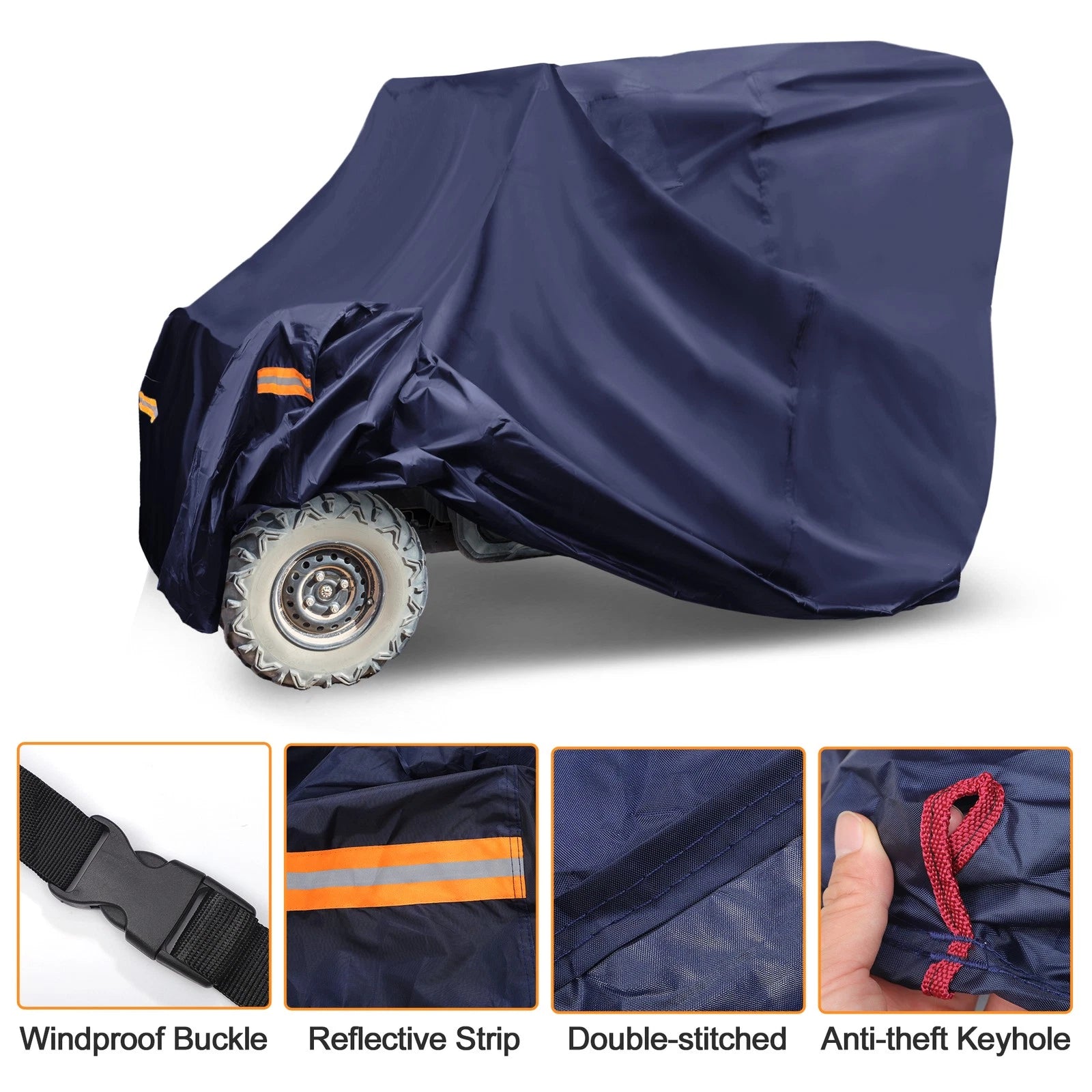 Waterproof UTV Cover for Honda Pioneer 1000 (2016–2023) 210D-PU 119.29"