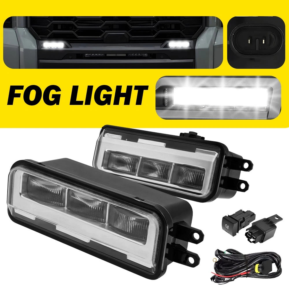 Set of 2 LED Fog Lights for Toyota Tundra (2022–2024)