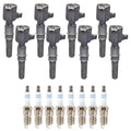 Set of 8 Ignition Coils & Spark Plugs for Ford E-150 F-150 F-250 V8
