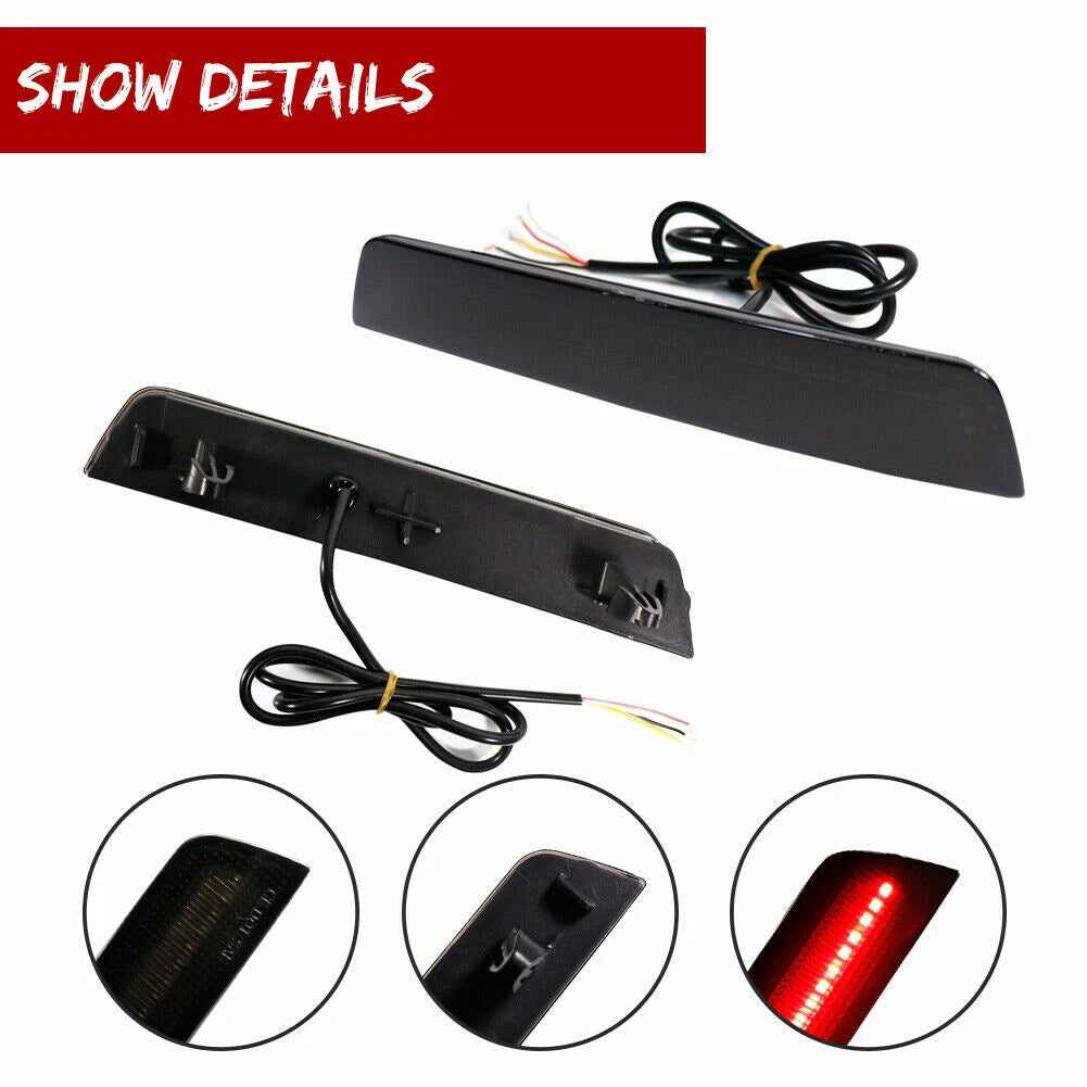 2X Smoke Sequential LED Tail Brake Lights for Chevrolet Equinox (2010–2017)