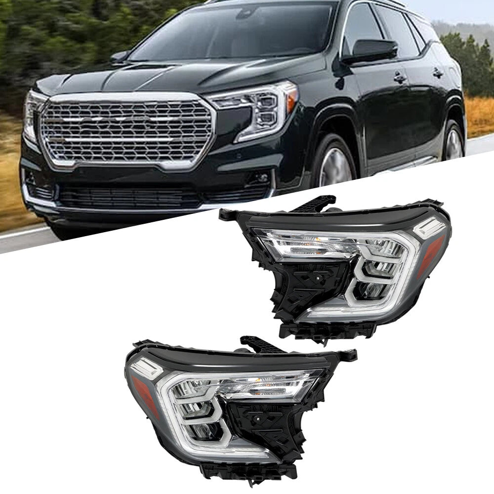 Set of 2 LED Headlight Assemblies for GMC Terrain (2022–2024)