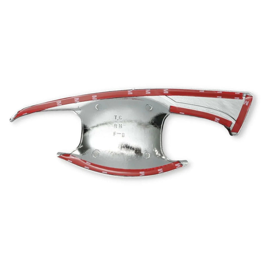 Chrome Red Door Handle Insert Bowl Cup Trim for Toyota Hilux Revo (2015-2023)