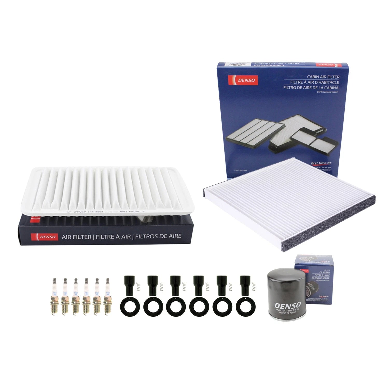 Tune Up Kit with NGK 6 Spark Plugs & Boots for Camry ES300 (1997–2001)