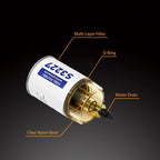 S3227 Fuel Water Separator Filter w/ Clear Bowl for Marine Outboard