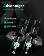 Set of 2 Front Shocks Struts for Toyota Camry/Avalon Lexus ES300 (1995–1996)