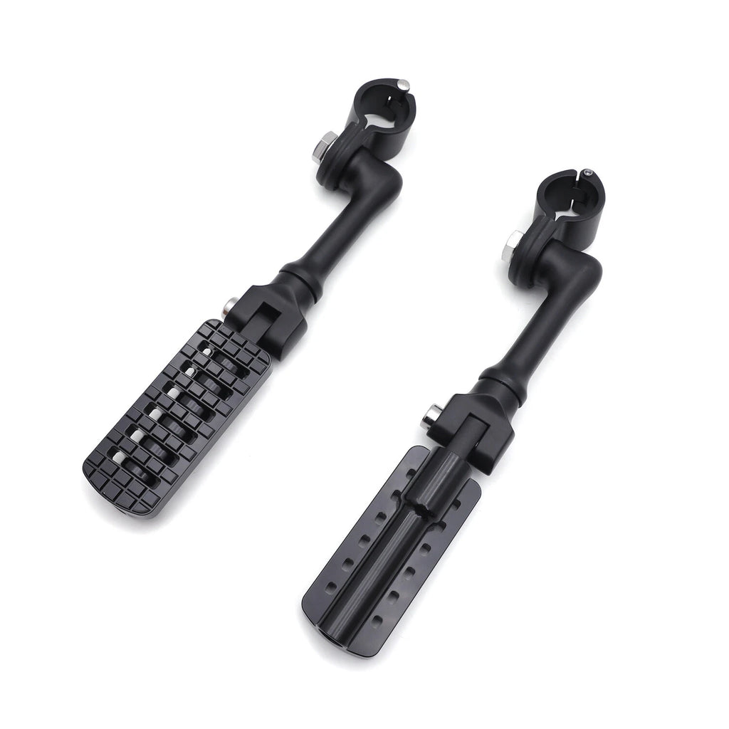 CNC Foot Pegs for Harley Road Glide (4.5" Long, Clamp 1.25")