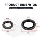 2 x Rear Brake Drum Seals for Yamaha Big Bear YFM250/YFM400 (2000–2009)