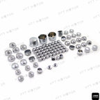 87pc Chrome Bolt Cap Dress for Harley Softail (2000–2006)