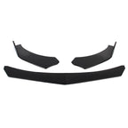 Set of 4 Glossy Black Front Bumper Lip Chin Spoiler Splitter