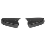Pair Carbon Look Tape-On Mirror Cap Covers for Ford Mustang (2010–2014)