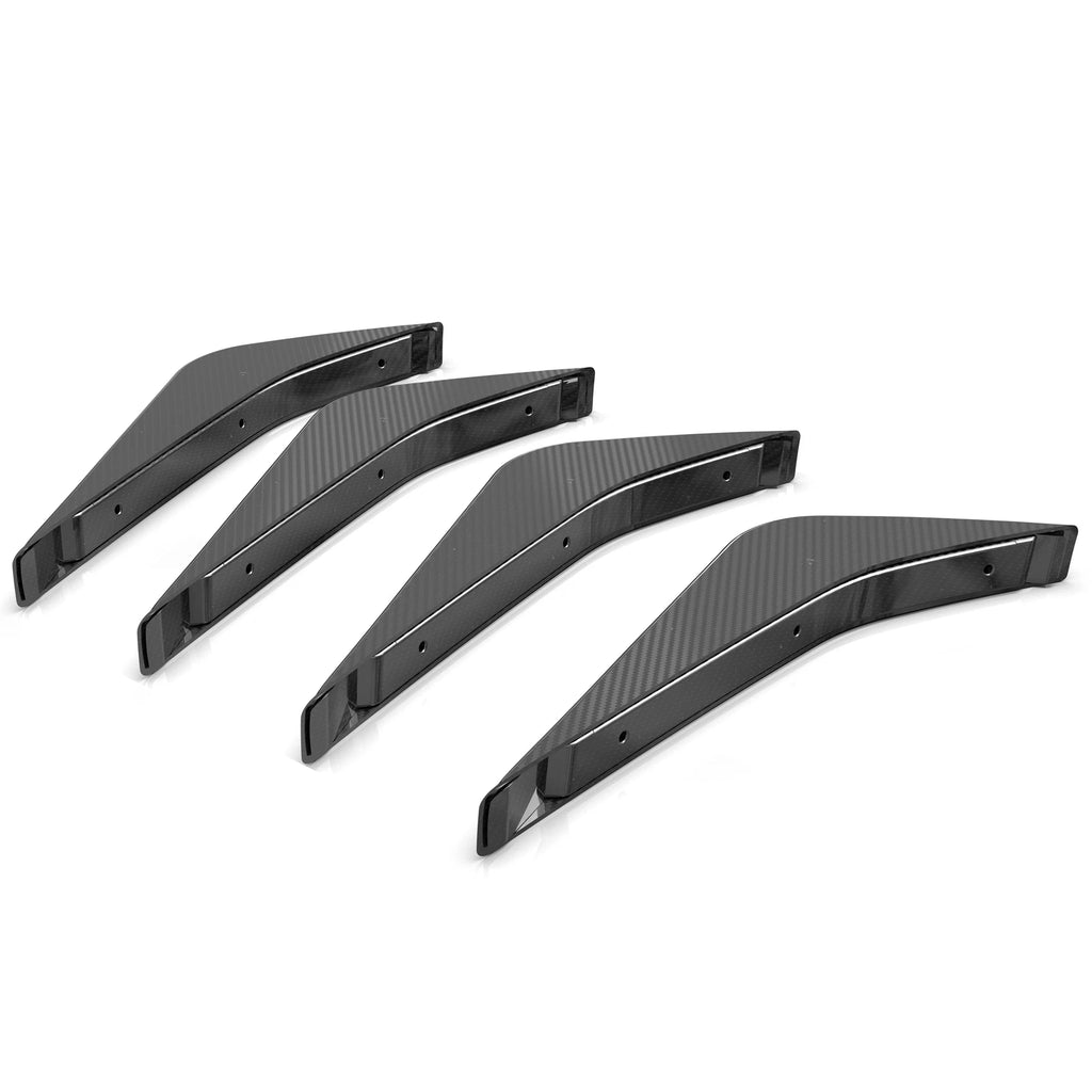 Set of 4 Rear Lower Air Diffuser Fins for Chevrolet Corvette C7 (2014–2019)