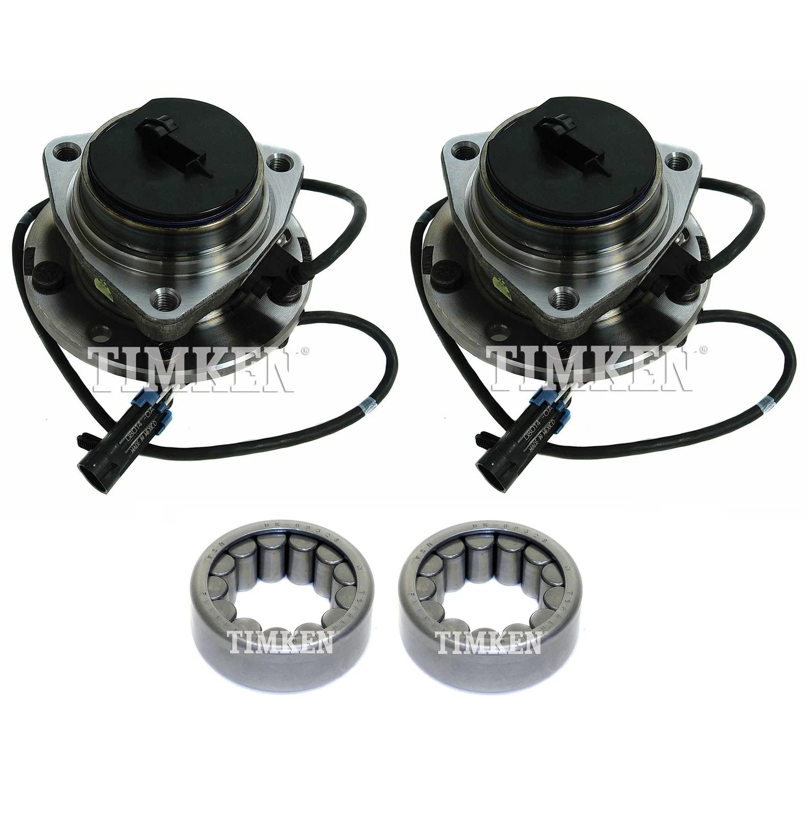 Set of 4 Wheel Bearings & Hubs Kit for Blazer Jimmy 4WD (1995–2005)