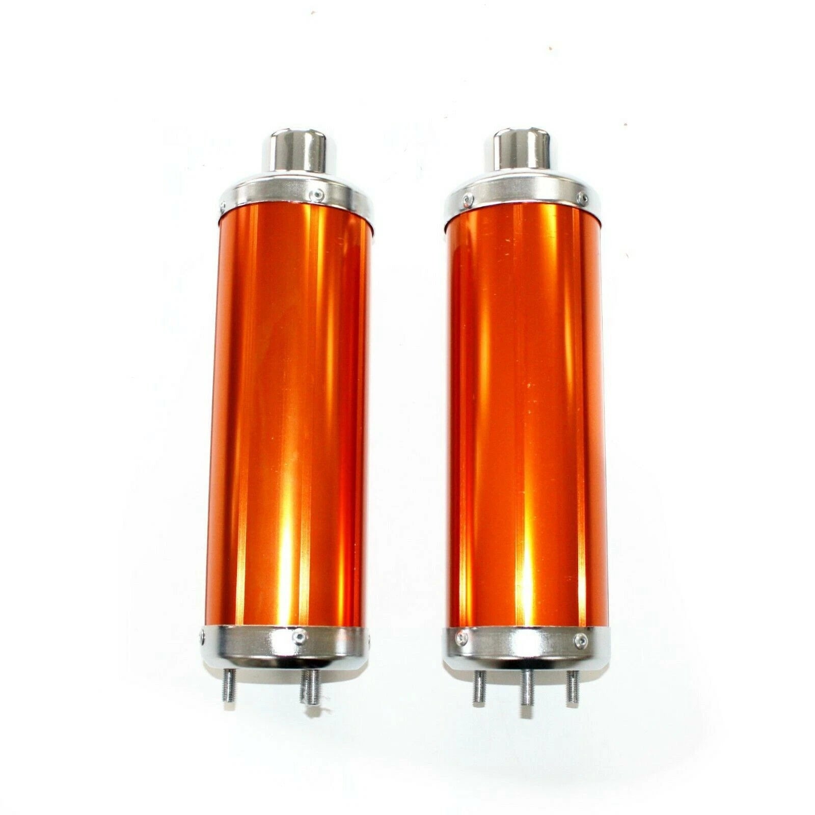 310mm Twin Exhaust Mufflers for 110cc 125cc Quad Dirt Bike ATV Dune Buggy
