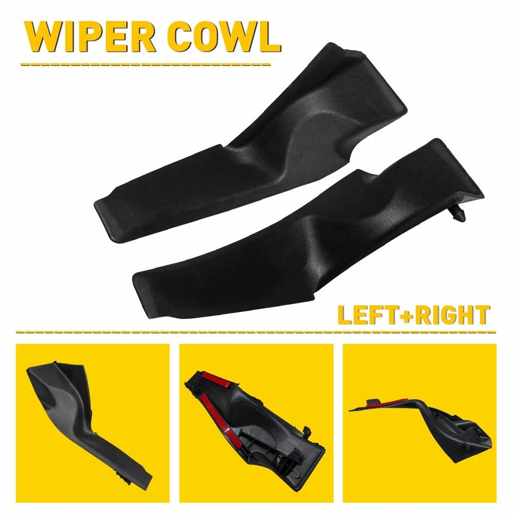Pair Front Windshield Wiper Cowl Cover Panel for Toyota Highlander (2008–2013)