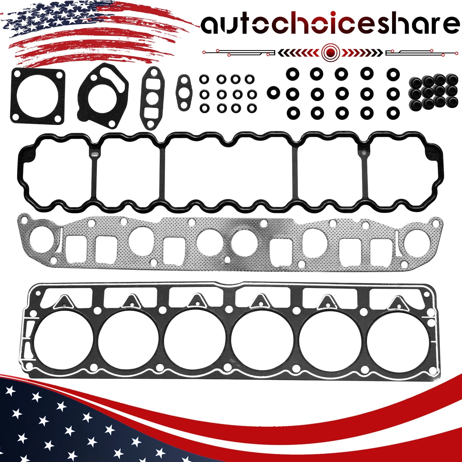 Cylinder Head Gasket Set for Jeep Grand Cherokee Wrangler Cherokee (1996–1998)
