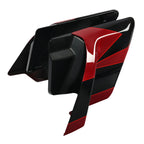 Stretched Side Cover for Harley Touring (2014–2023) - Starfire Black/Atomic Red