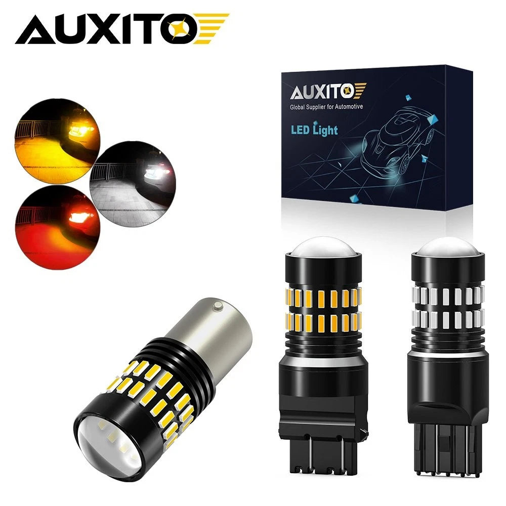 Set of 2 AUXITO 3157 3156 LED Reverse Backup Tail Brake Light Bulbs