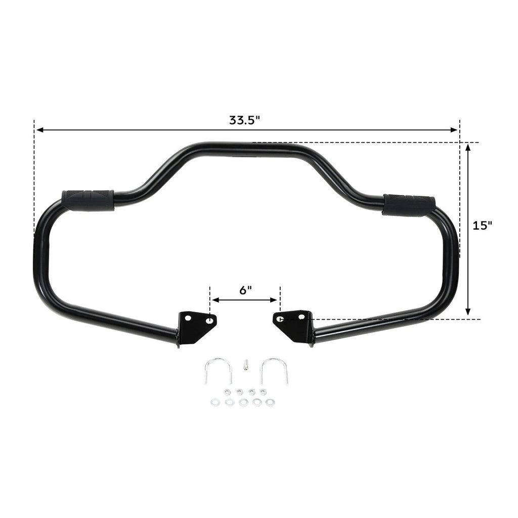 Mustache Engine Guard Highway Crash Bar for Harley Dyna Super Glide (2006–2017)