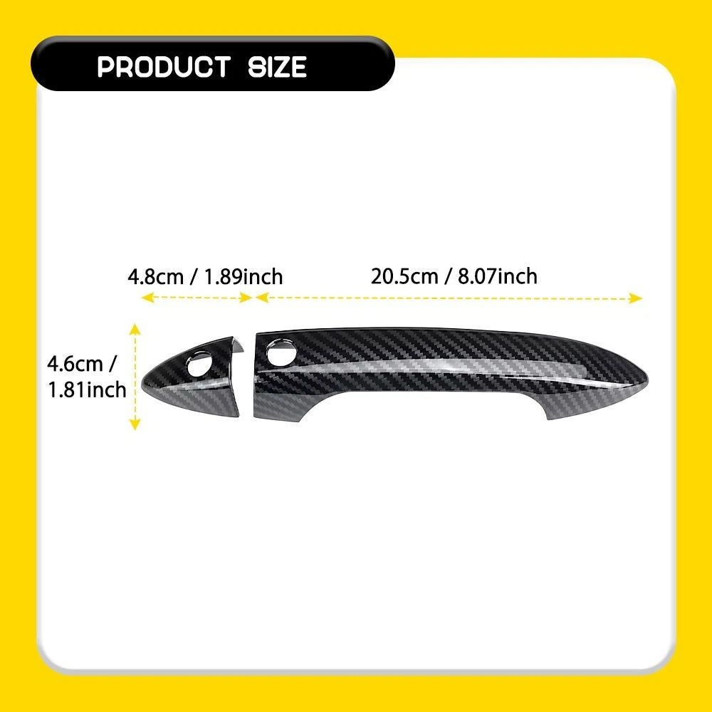 Carbon Fiber Door Handle Cover for Honda Ridgeline (2016–2022) 4-20X