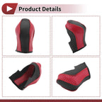 1 Pc Gear Shift Knob Cover for Nissan Maxima (2016–2023) Red Faux Leather