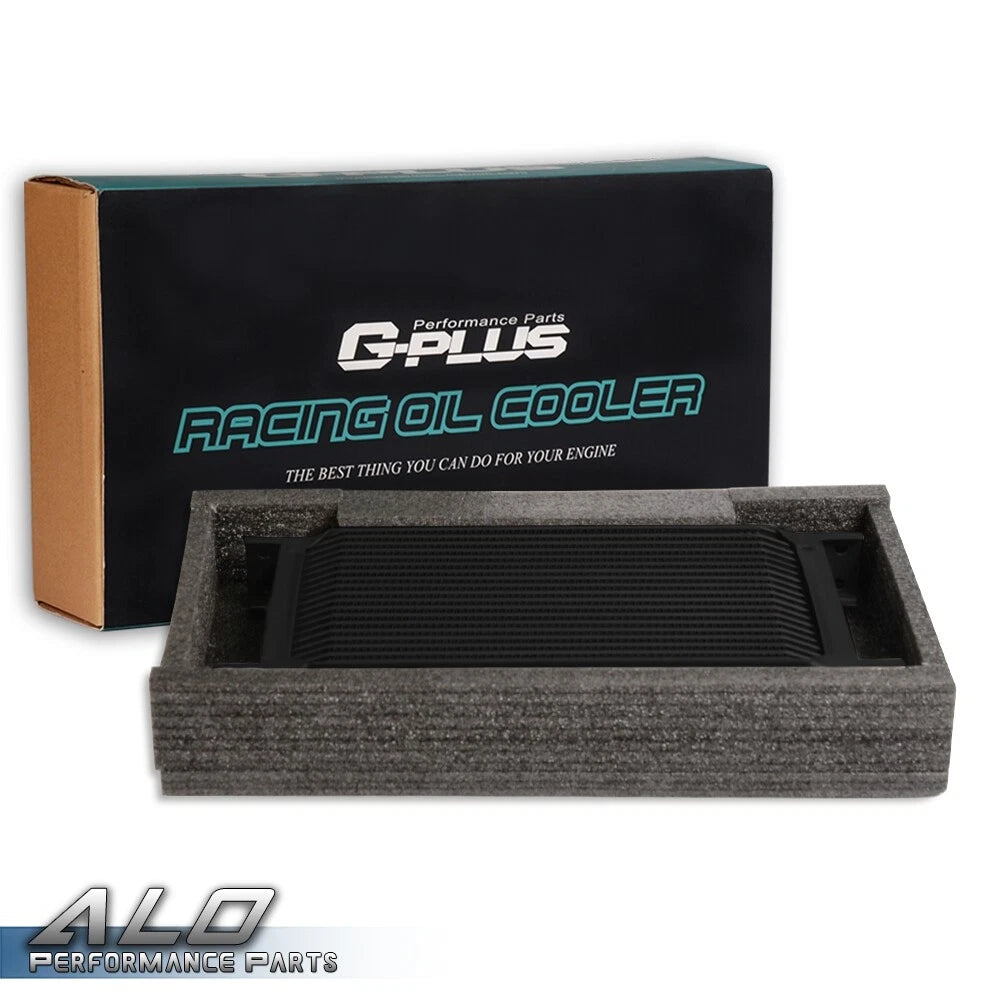 19 Row AN10 Aluminum Transmission Oil Cooler and Filter Adapter Kit