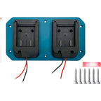 Dual Battery Wall Mount Holder Stand for Universal Use (Metal/Plastic)
