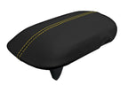 Console Lid Pull Over Cover for Ford Mustang (2015–2020) Yellow Stitch