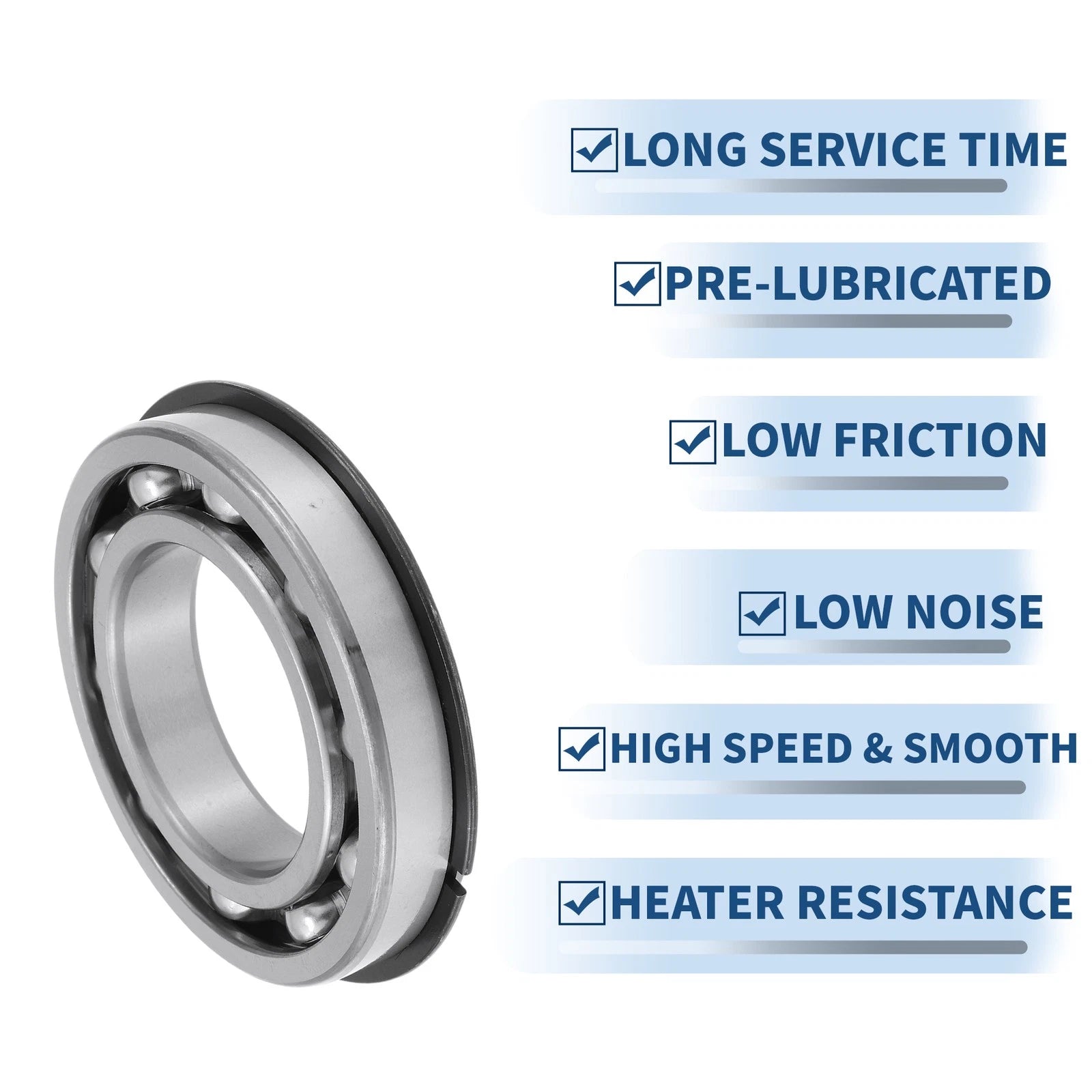Deep Groove Ball Bearing 6215NR for Scooter Skateboard (P0 75x130x25mm)
