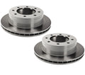 Set of 2 Rear Brake Disc Rotors Coated 330mm for Chevrolet GMC
