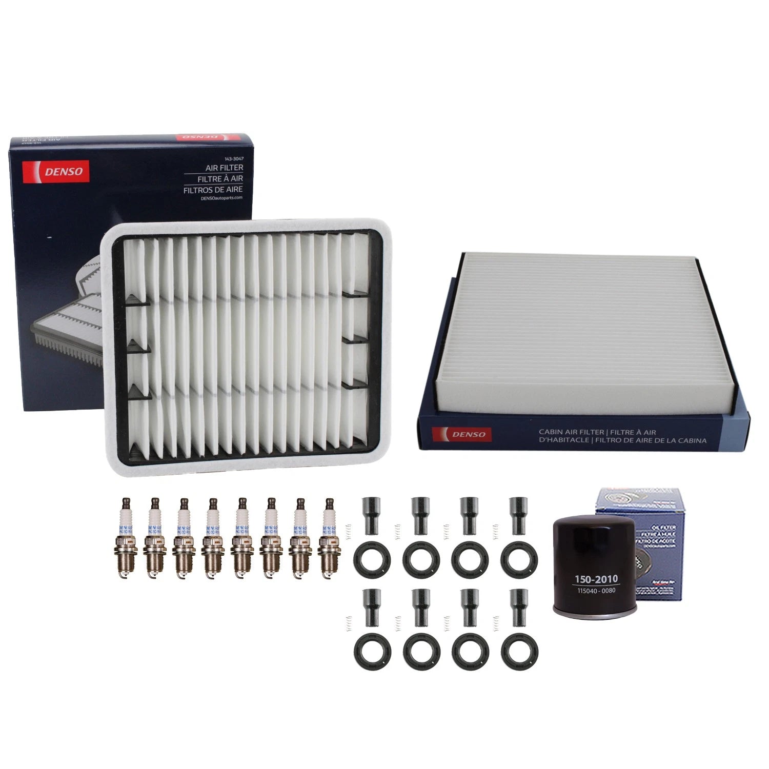 Denso Tune Up Kit 8 Spark Plugs & Boots for Lexus LS430 (2001–2006)
