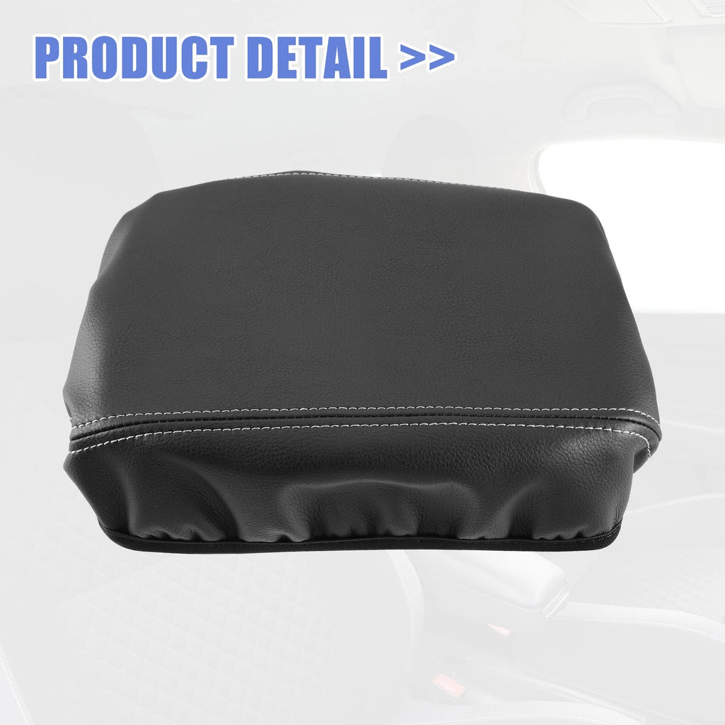 Center Console Armrest Cover for Subaru Outback (2015–2023) Faux Leather Gray Black