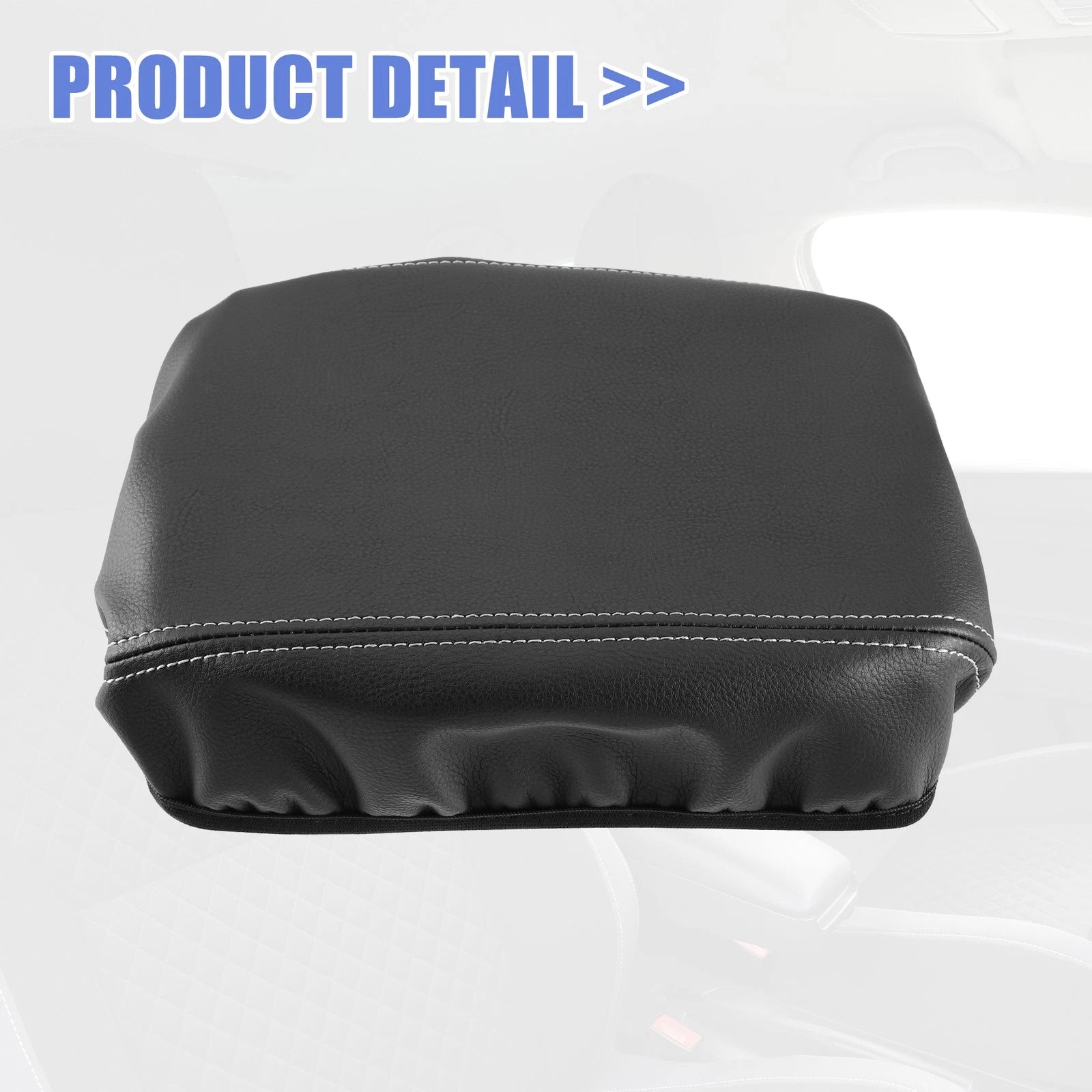 Center Console Armrest Cover for Subaru Outback (2015–2023) Faux Leather Gray Black