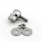 2X Chrome Skull License Plate Frame Screw Bolt for Universal Motorcycle