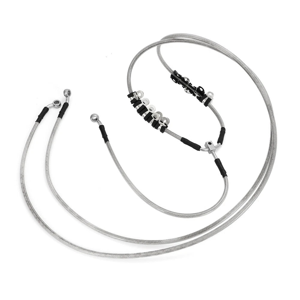 Braided Front Brake Hose Line Kit for Can-Am Maverick X3 Turbo (2017–2023)