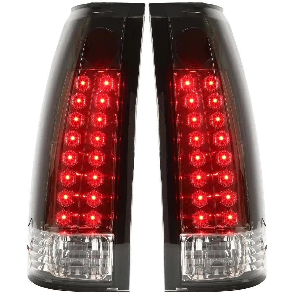 Smoke LED Tail Lights for Chevy GMC C/K 1500-3500 Yukon Silverado (1988–1998)