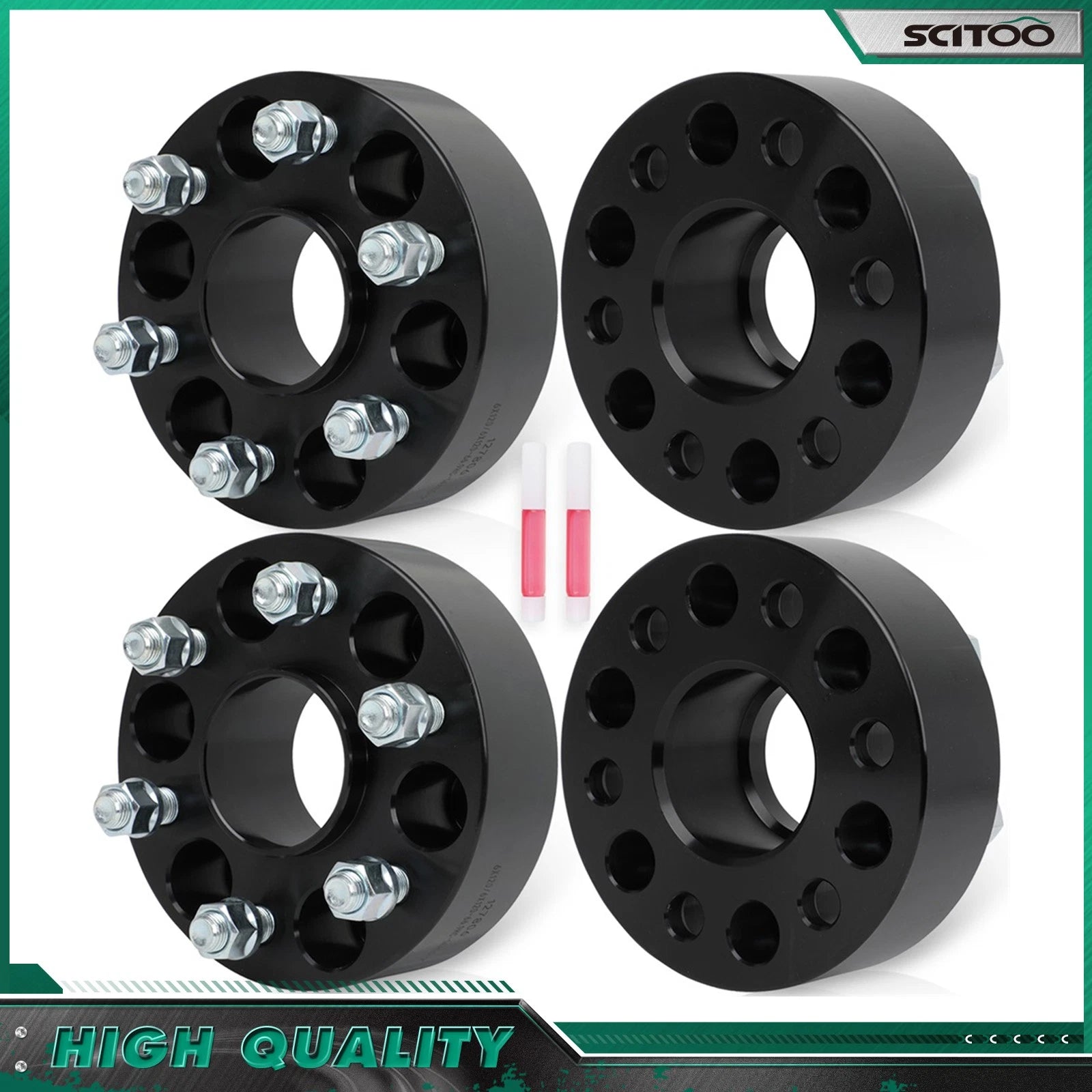 4X 2" Hub Centric Wheel Spacers 6x120 14x1.5 for Chevrolet Colorado GMC Canyon (2015–2023)