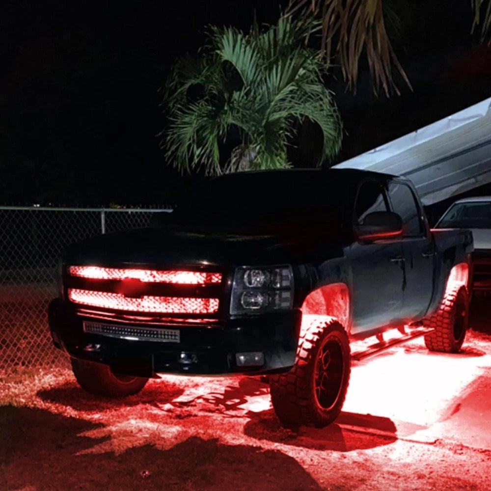 2X Red LED Rock Lights for SUV Pickup Truck (Offroad)