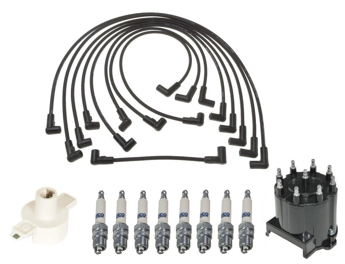 ACDelco Ignition Kit for Chevy GMC 5.7 V8 (1996–2002) - Rotor, Cap, Wires, Plugs