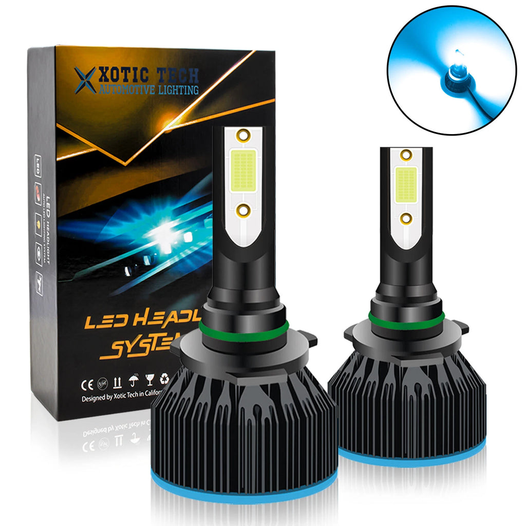 2-Pack 9006 HB4 Ice Blue 8000K LED Headlight Bulb Kit for Low Beam (2017-2024)