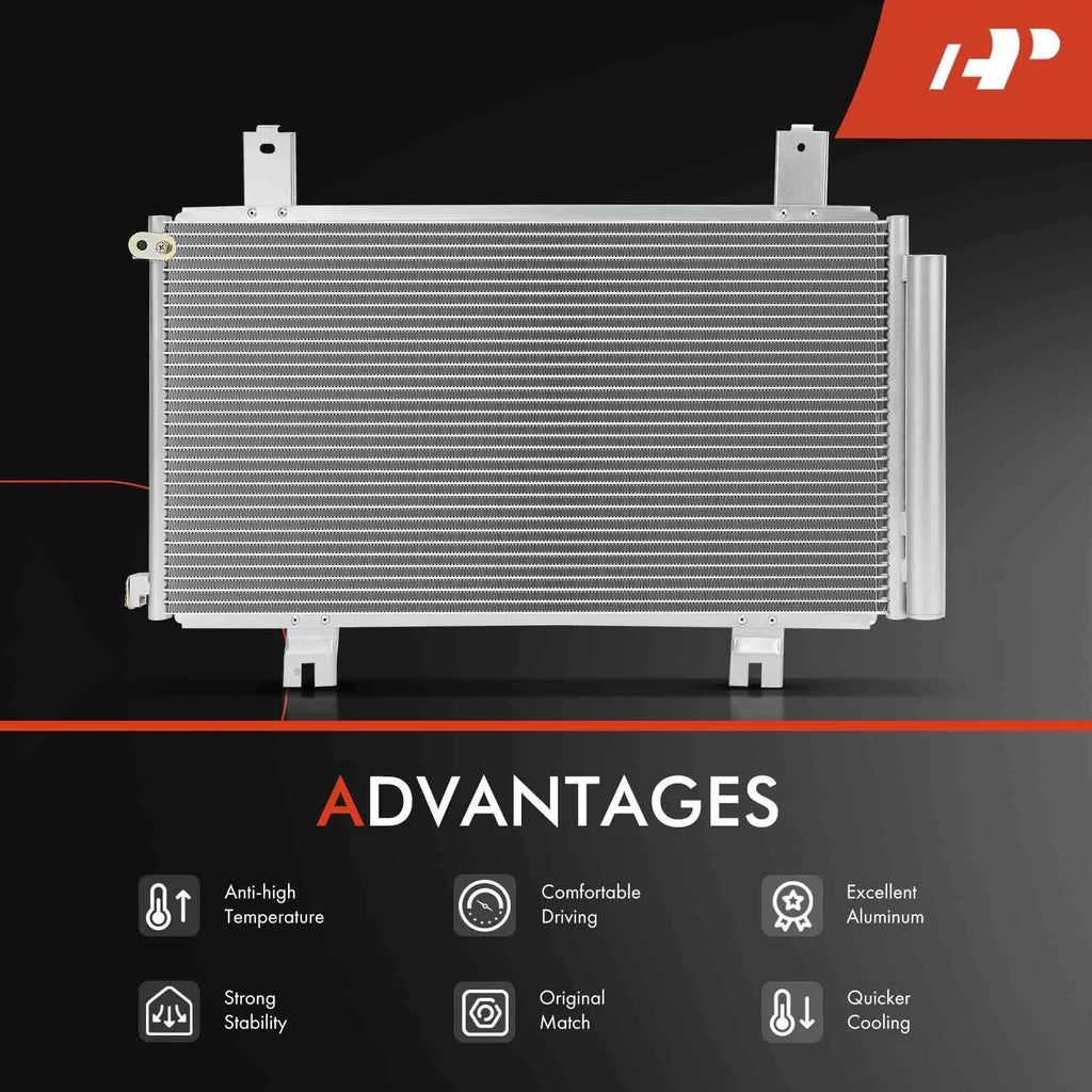 A/C Condenser with Receiver Drier & Bracket for Honda Civic Accord