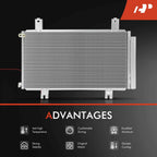 A/C Condenser with Receiver Drier & Bracket for Honda Civic Accord