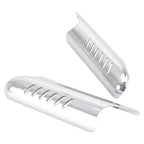 Chrome Lower Fork Leg Deflector Shield Kit for Harley Touring (2014–2023)