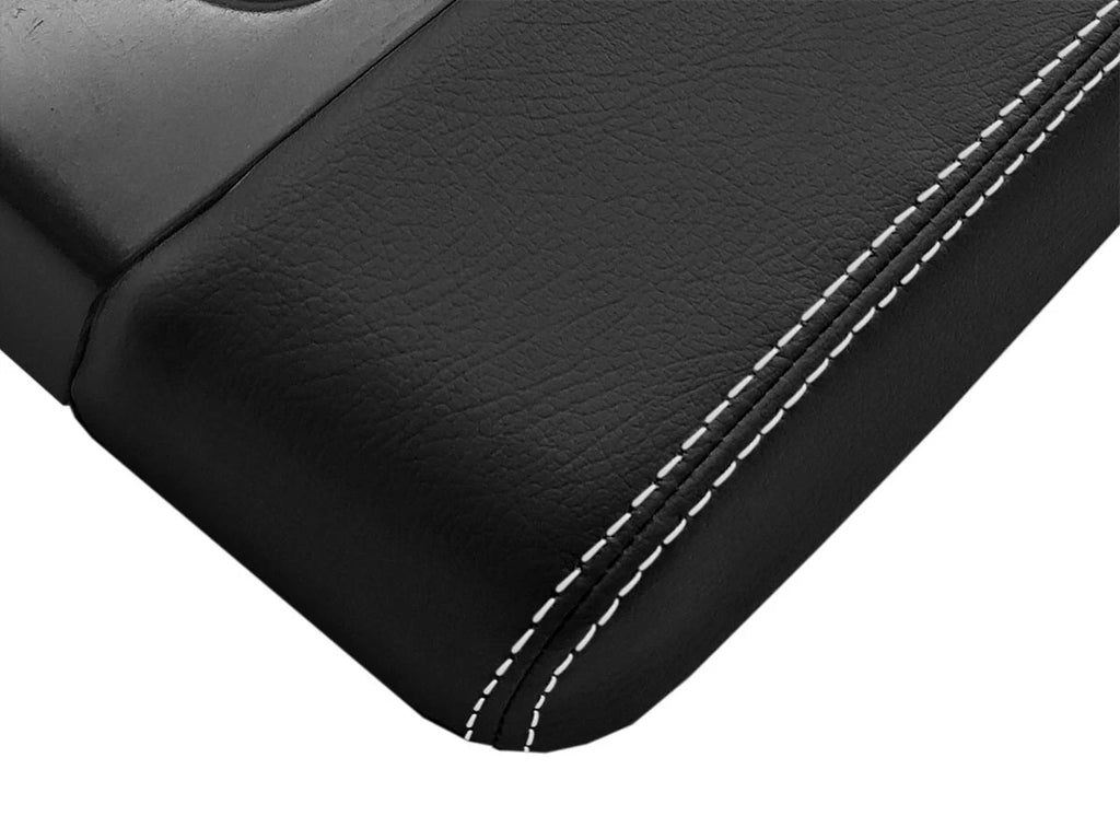 Console Lid Cover for Chevrolet Silverado (2014–2020) White Stitch