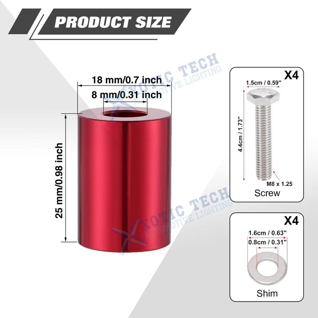 Hood Vent Spacer Riser for Dodge Charger (2015-2023)