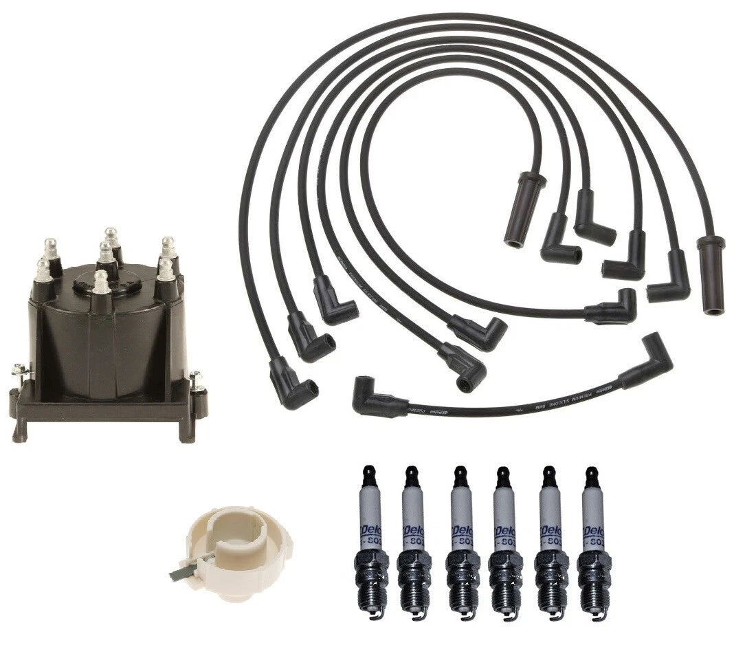 ACDelco Ignition Kit for Chevy GMC C1500 (1990–1999) - Rotor, Cap, Wires, Plugs