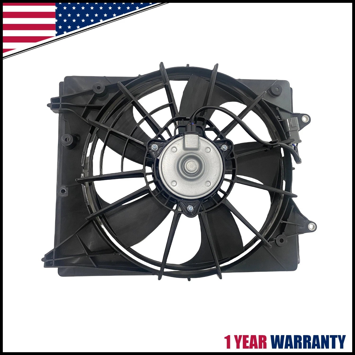 Left Radiator Cooling Fan Assembly w/ Shroud for Honda Odyssey (2018–2023)