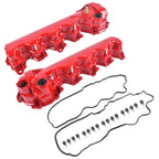 Pair Valve Cover Set Red for Ford F-150 (2004–2010), Lincoln Navigator (2005–2014)